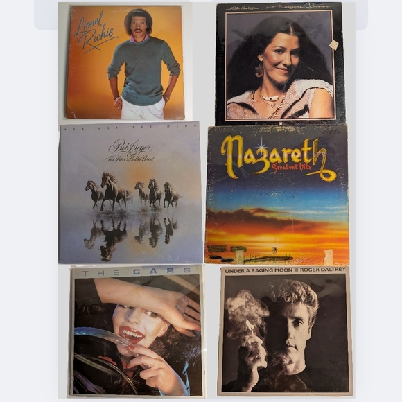 Vintage Rock Vinyl Record LP Lot- Bob Seger, Nazareth, The Cars, Rita Coolidge - Picture 1 of 13